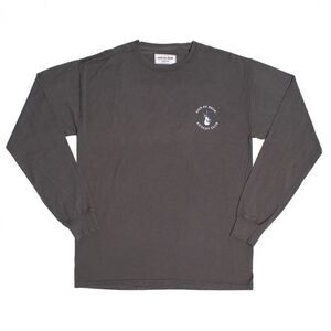 NICE AS HECK BOTANY CLUB LONG SLEEVE CREWNECK TEE ADULT SMALL T-SHIRT GRAY